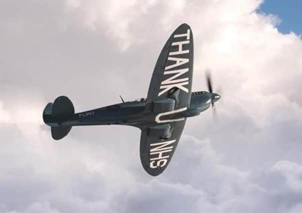 The NHS tribute Spitfire