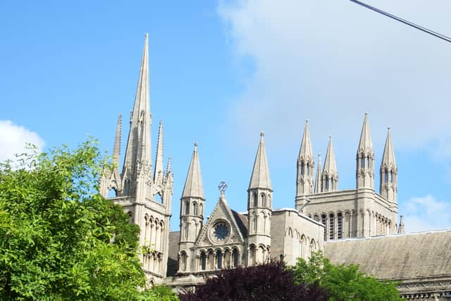 Andrew Cole on a walk around Peterborough Cathedral precincts