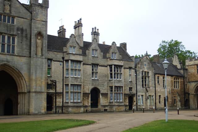 Andrew Cole on a walk around Peterborough Cathedral precincts