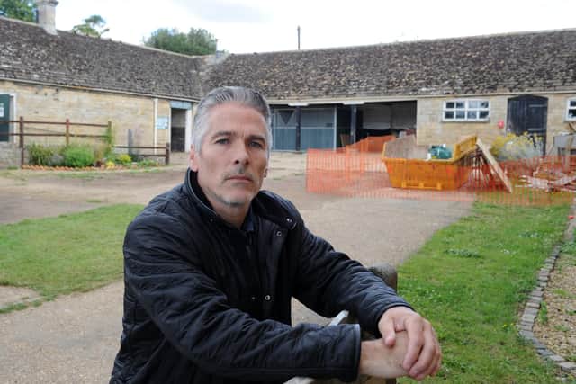 Lee Scowen General Manager at the site for new court yard.