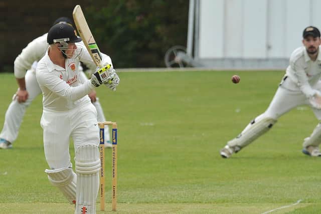 Oundle Town skipper Mark Hodgson in action.