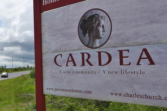 The number of affordable homes approved in Cardea over the past five years is well below the council's target