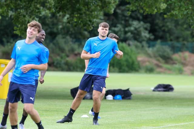 Sam Cartwright at pre-season training. Photo: Jake Baxter.