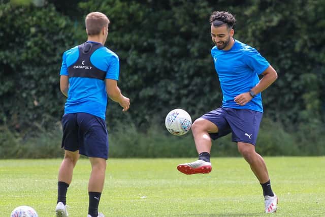 Serhat Tasdemir in pre-season training.