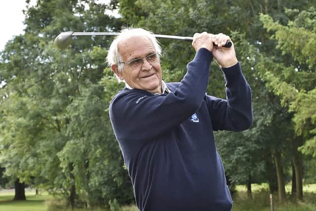 Martin Bains (87) who has been a member of Milton Golf Club for 75 years. Photo; David Lowndes.