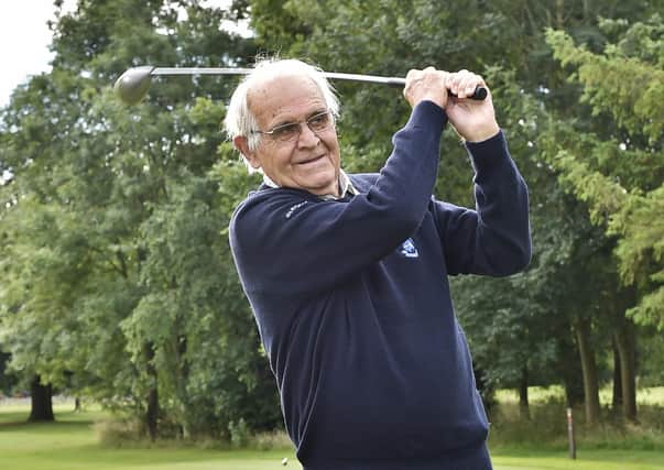 Martin Bains (87) who has been a member of Milton Golf Club for 75 years. Photo; David Lowndes.