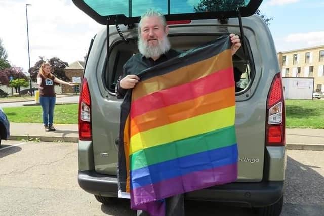 A Pride car convoy marked what would have been Pride Week in Peterborough. Pictures by Penny Thiele