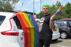 A Pride car convoy marked what would have been Pride Week in Peterborough. Pictures by Penny Thiele