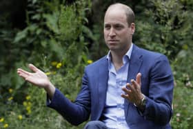The Duke of Cambridge speaks with service users during a visit to the Garden House part of the Peterborough Light Project. Picture: Kirsty Wigglesworth/PA Wire.