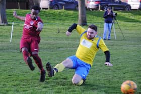 Crowland Town Reserves (yellow) have been promoted to Division One of the Peterborough & District League.