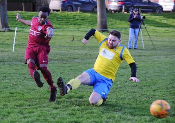 Crowland Town Reserves (yellow) have been promoted to Division One of the Peterborough & District League.