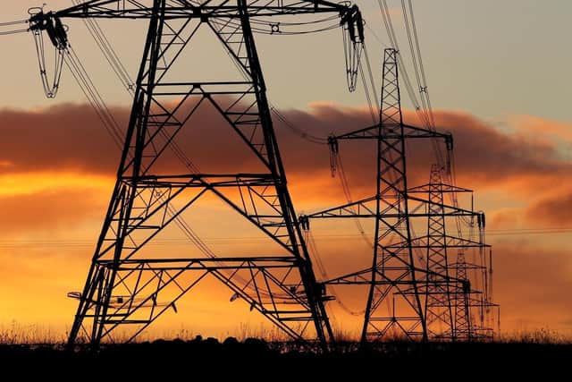 Electricity pylons