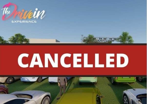 The Drive-in Experience in Peterbrough has been cancelled.