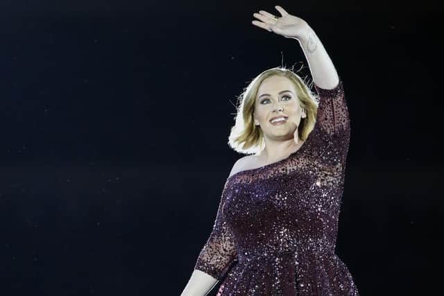 Adele in concert.