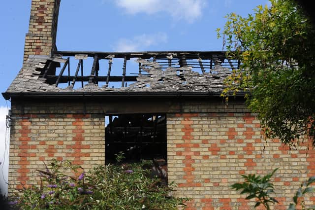 Damage to house at London Road following an arson attack EMN-200728-134512009