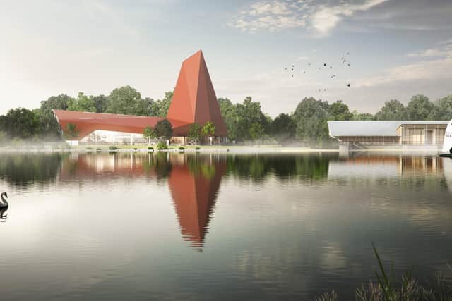 An image of the proposed Climbing Walls planned for Nene Park.