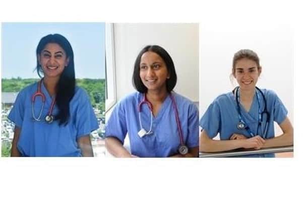 Dr Mala Sood, Dr Keshini Kulathevanayagam and Dr Beth Taylor