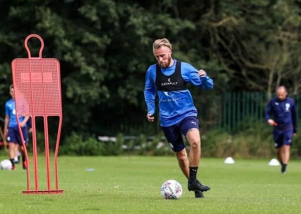 George Cooper training with Posh this week.