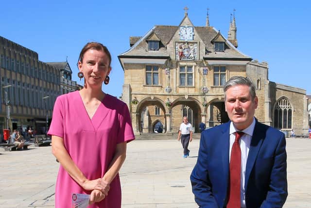 Shadow chancellor Anneliese Dodds with Sir Keir Starmer