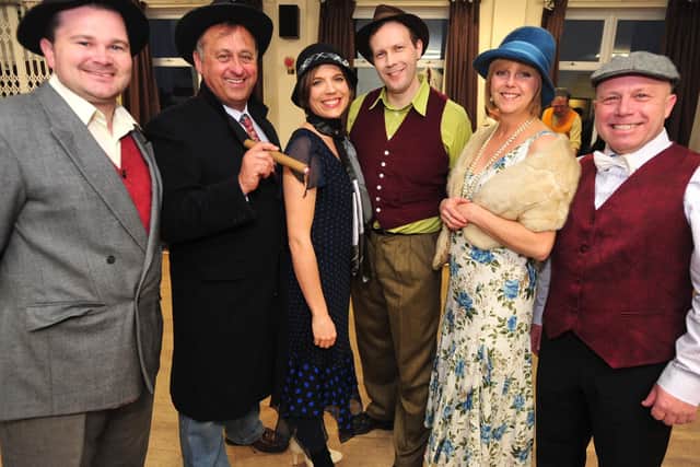 Westwood Musical Society rehearsals for Singin' in the Rain Simon Knigton, Alan Ribakovs, Estella Todisco, Mark Freeman, Rose O'Brien, Dave Palmer ENGEMN00120120329082728