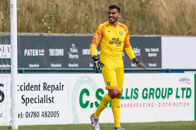 Daniel Gyollai during Posh's weekend friendly win at Stamford AFC. Photo: Joe Dent/theposh.com.