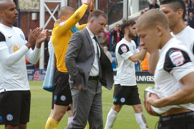Posh manager Darren Ferguson after that fateful defeat at Crystal Palace.