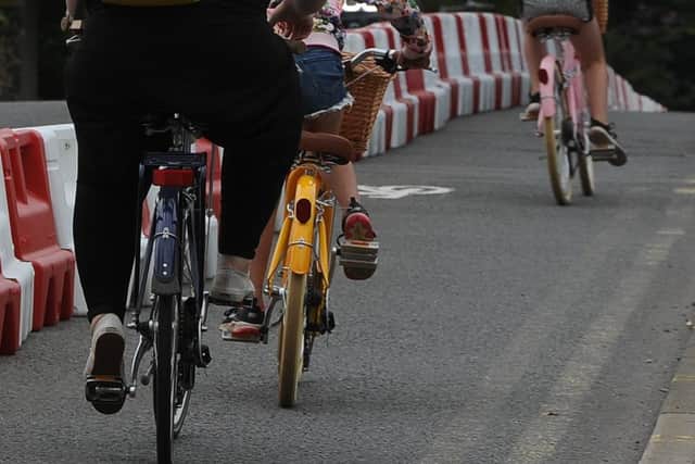 The new cycle lane at Cresent Bridge, will be part of the route of the Critical Mass cycle ride in Peterborough.