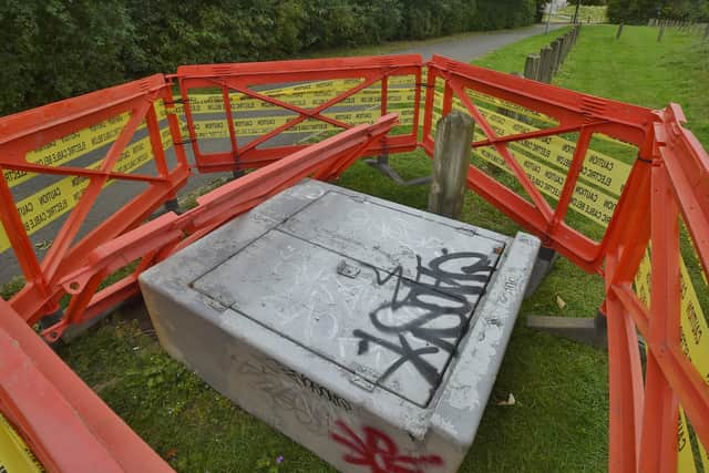 Vandalism and graffiti at the BMX track
