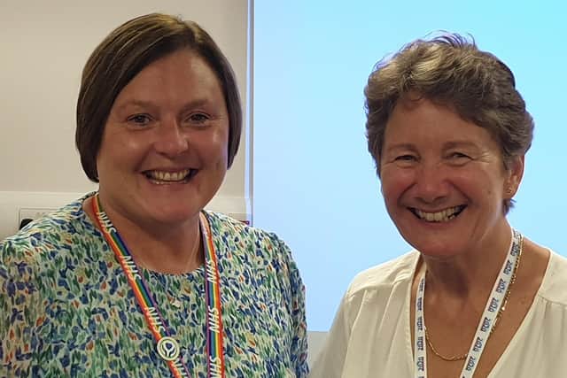 Jo Bennis – Chief Nurse at Peterborough City Hospital  and Annette Parker  last week at Annette's leaving presentation.