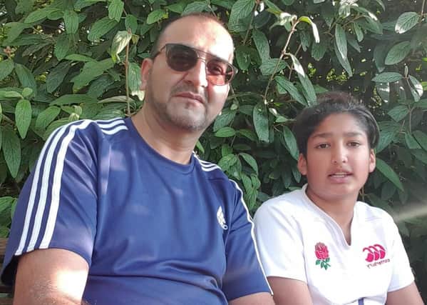 Asif Rahemtulla with his son Ali.