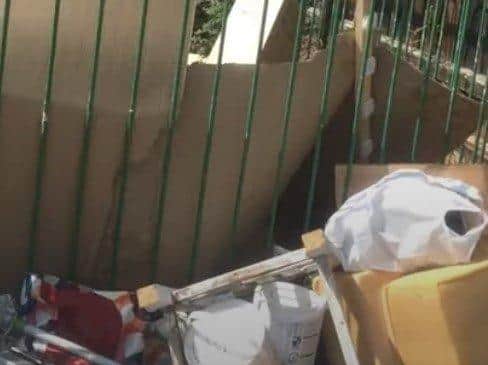 Some of the dumped rubbish.