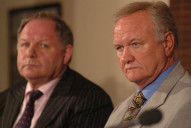 Barry Fry (left) and Ron Atkinson.