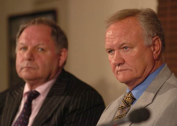 Barry Fry (left) and Ron Atkinson.