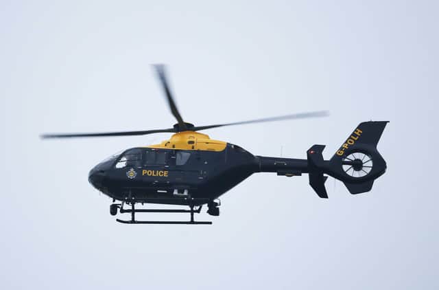 Police helicopter