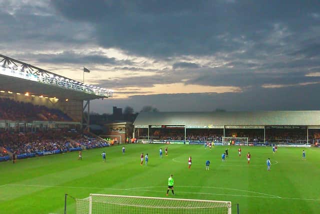 The Weston Homes Stadium is ready for action.