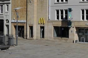McDonald's at the  Cathedral Square entrance to Queensgate.