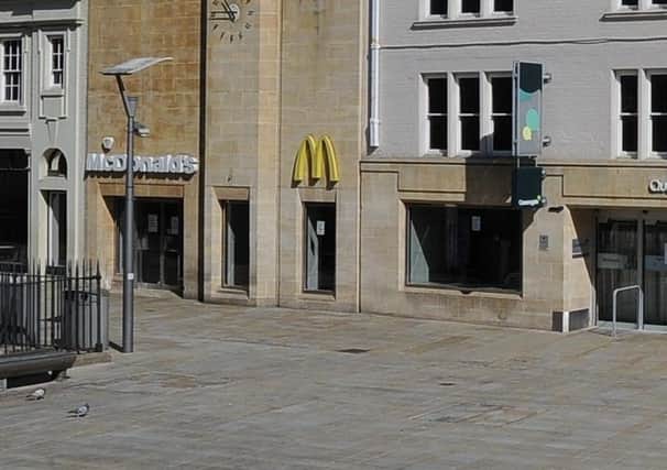 McDonald's at the  Cathedral Square entrance to Queensgate.
