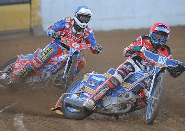 Ulrish Ostergaard in action for Peterborough Panthers.