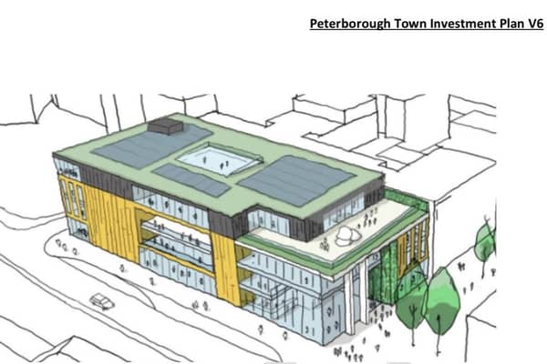 An artist's impression of the new leisure and culture hub in Bridge Street