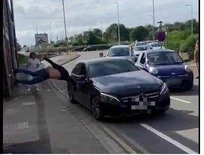The moment where the collision happened