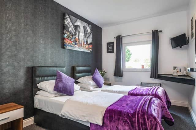 A refurbished bedroom at the hotel