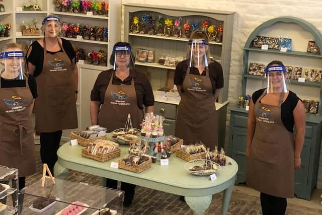 Some of the team at Stamford Heavenly Chocolates.