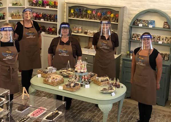 Some of the team at Stamford Heavenly Chocolates.