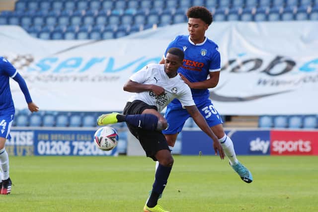 Reece Brown in action for Posh. Photo: Joe Dent/theposh.com.
