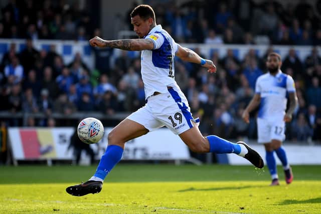 Jonson Clarke-Harris in action for Bristol Rovers. Photo: Getty images.