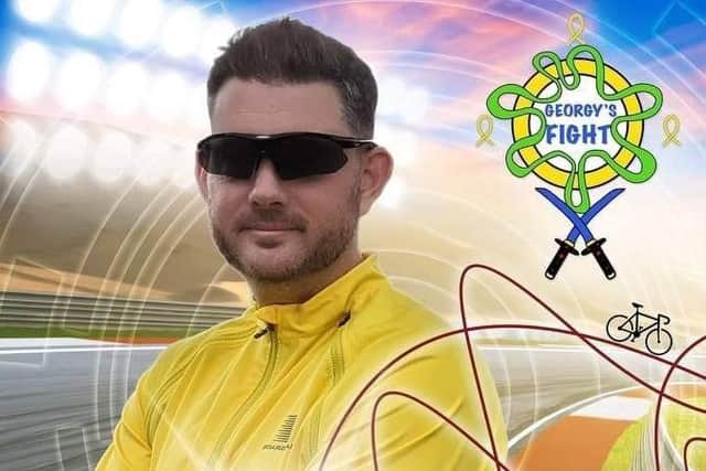 Tony Blood takes on the ride in aid of Georgy's fight