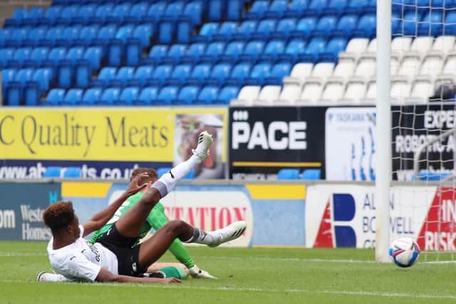 Ricky-Jade Jones scores for Posh v Coventry.