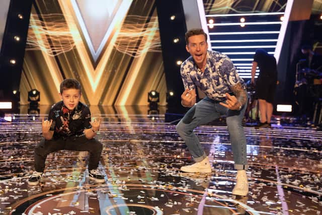George and Danny Jones perform in The Voice Kids final.
Picyure (C) ITV Plc.