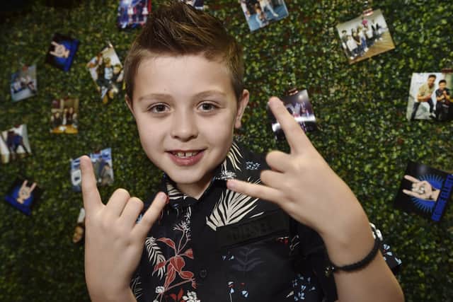 George Elliott, the Voice Kids finalist, at a finals party at the Post Office Club, Bourges Boulevard at the weekend.