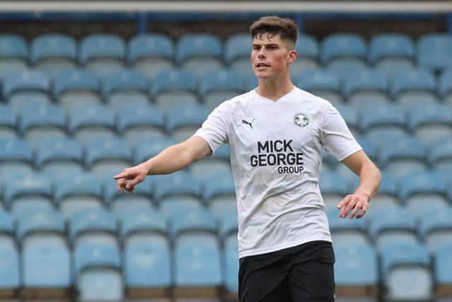 Posh defender Ronnie Edwards during the game against Coventry. Photo: Joe Dent/theposh.com.
